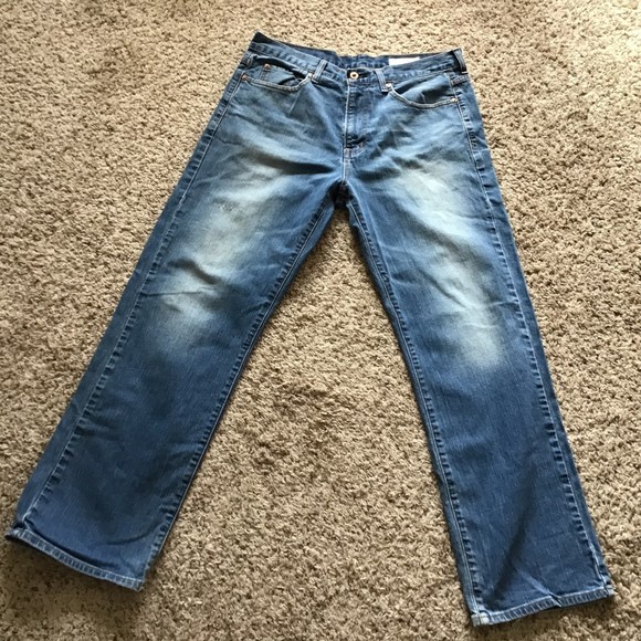 Vintage Daniel Cremieux Men's Jeans 34x32 Y2K Boot Cut Factory Distressed - Picture 1 of 13